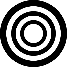 Online precision - Beeldmerk - Zwart